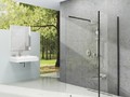 ST Walk-In Corner 1200 x 900 x 2000 черный + транспарент
